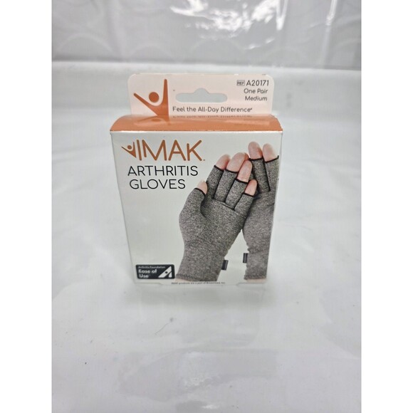 IMAK® Compression Arthritis Gloves, Medium – Premium Arthritic Joint Relief - Picture 2 of 7